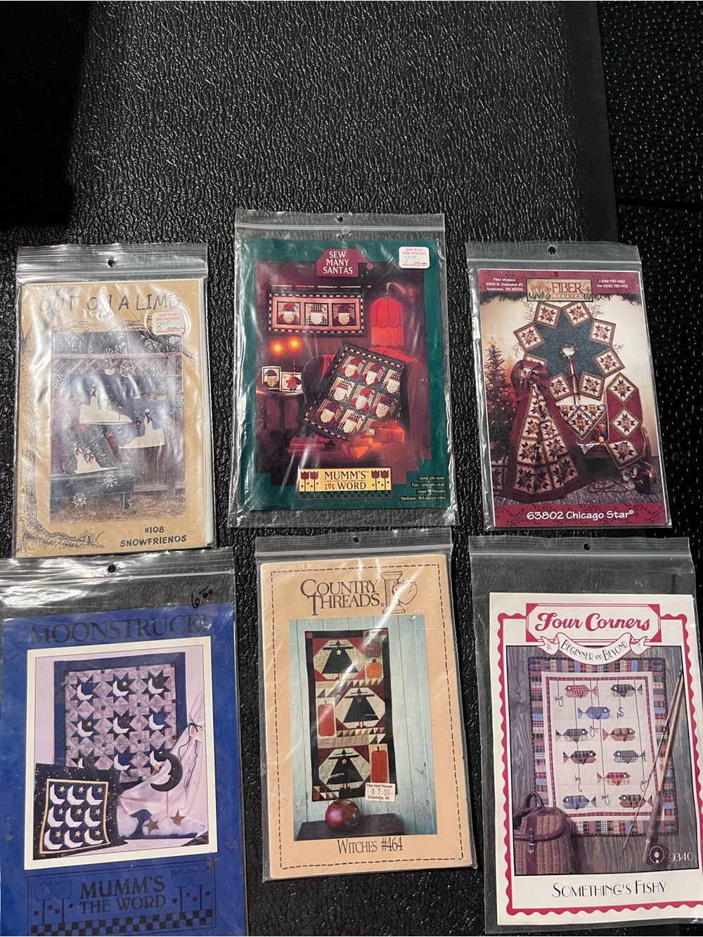 Vintage 90’s Holiday Themed Quilt patterns.